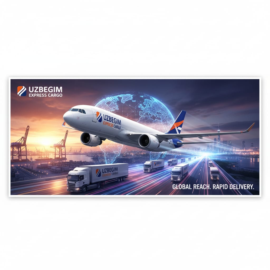 Uzbegim Express global lojistik ağı görseli